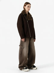 Vintage Washed Workwear Barrel Jeans - 2593 