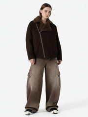 Vintage Washed Workwear Barrel Jeans - 2593 