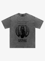 Vintage Washed Distorted Graphic T-Shirt 