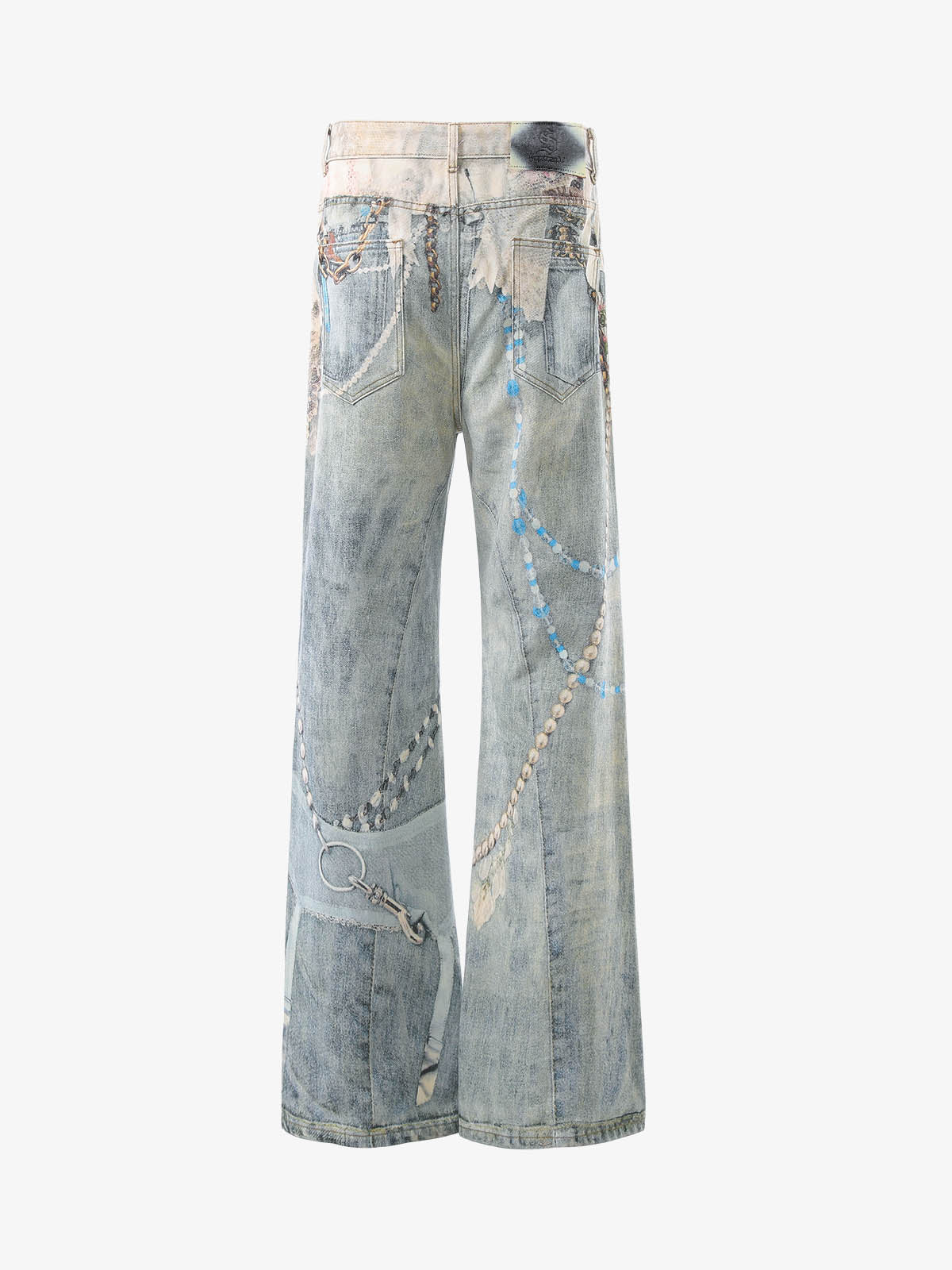 Jewelry Graphic Flared Pants 