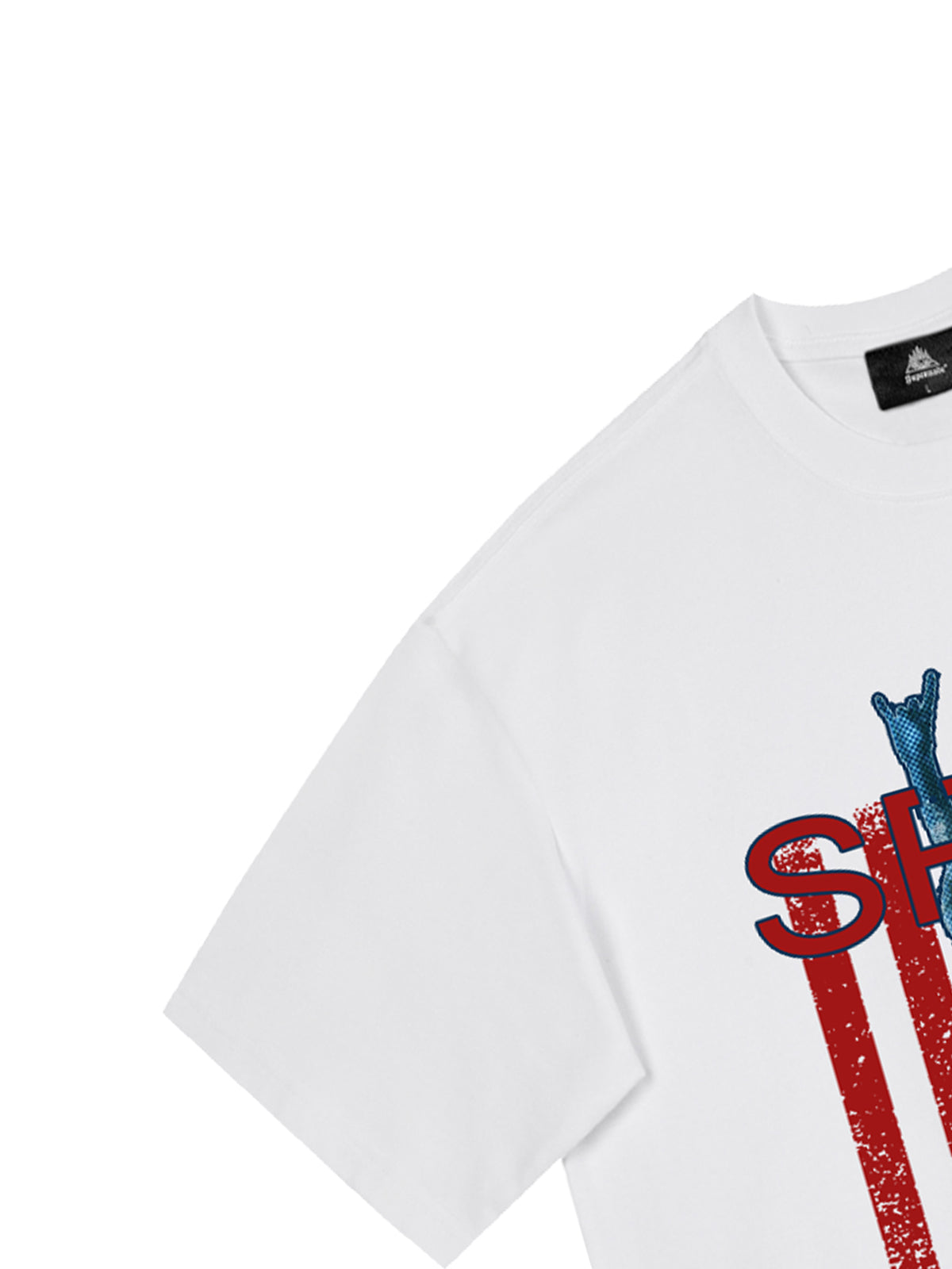 Original Rock Statue Of Liberty Print T-shirt 