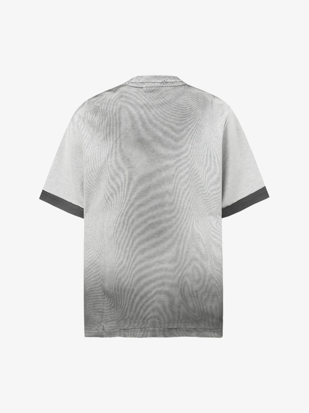 Vintage Distressed Washed Gradient Short-sleeved T-shirt 