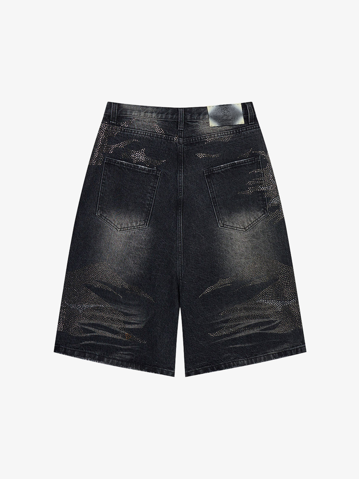 Mountain Motif Bermuda Shorts