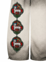 Gradient Graphic Wide-Leg Sweatpants