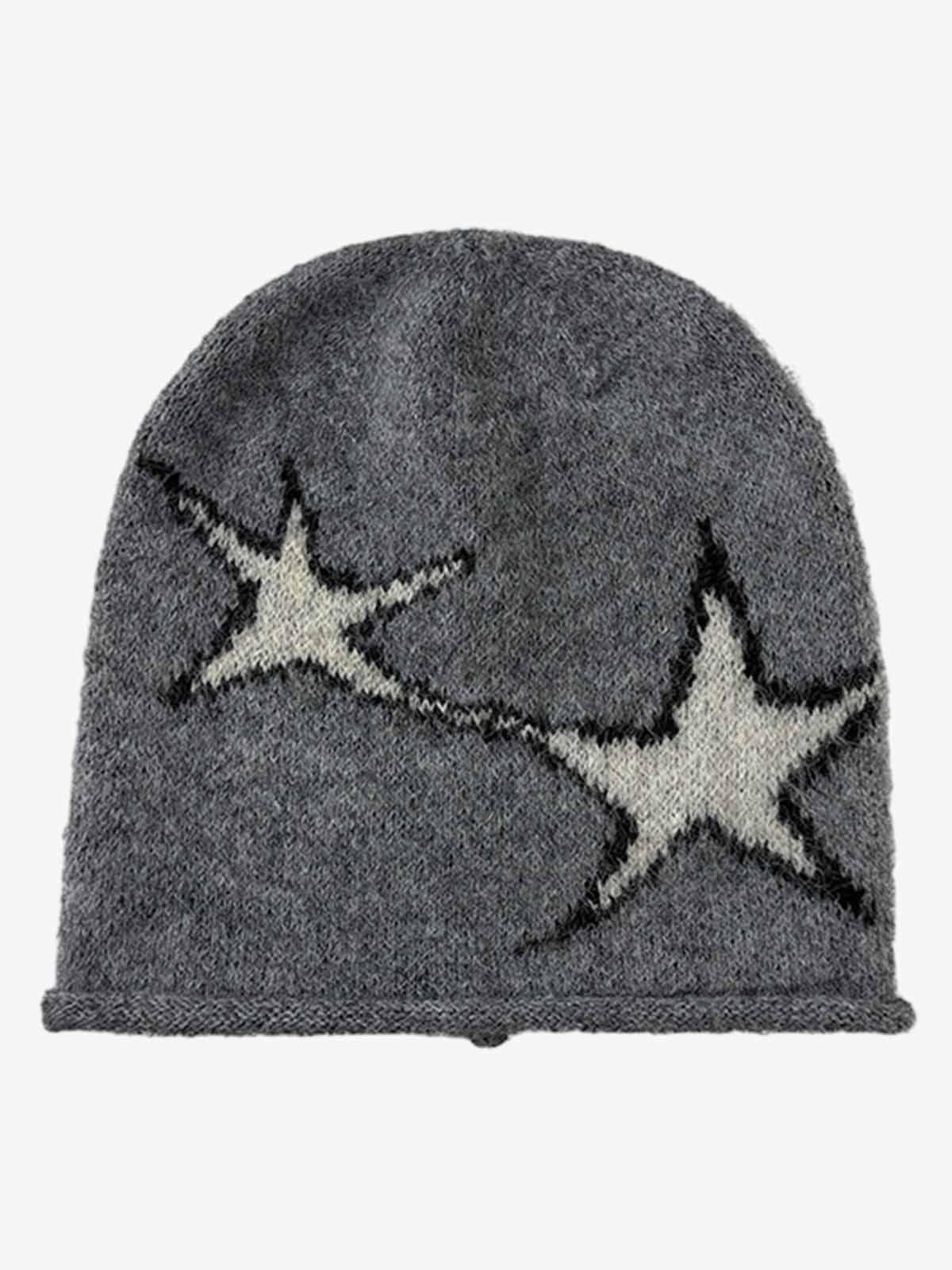 Star Pattern Knit Beanie 