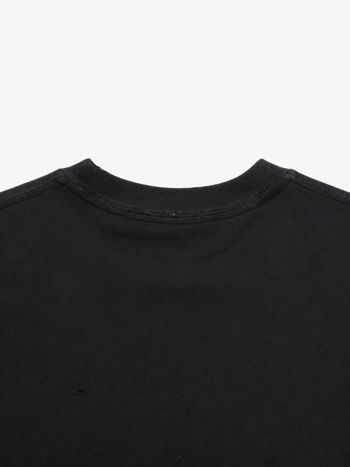 Multi Portrait Graphic Distressed Tee