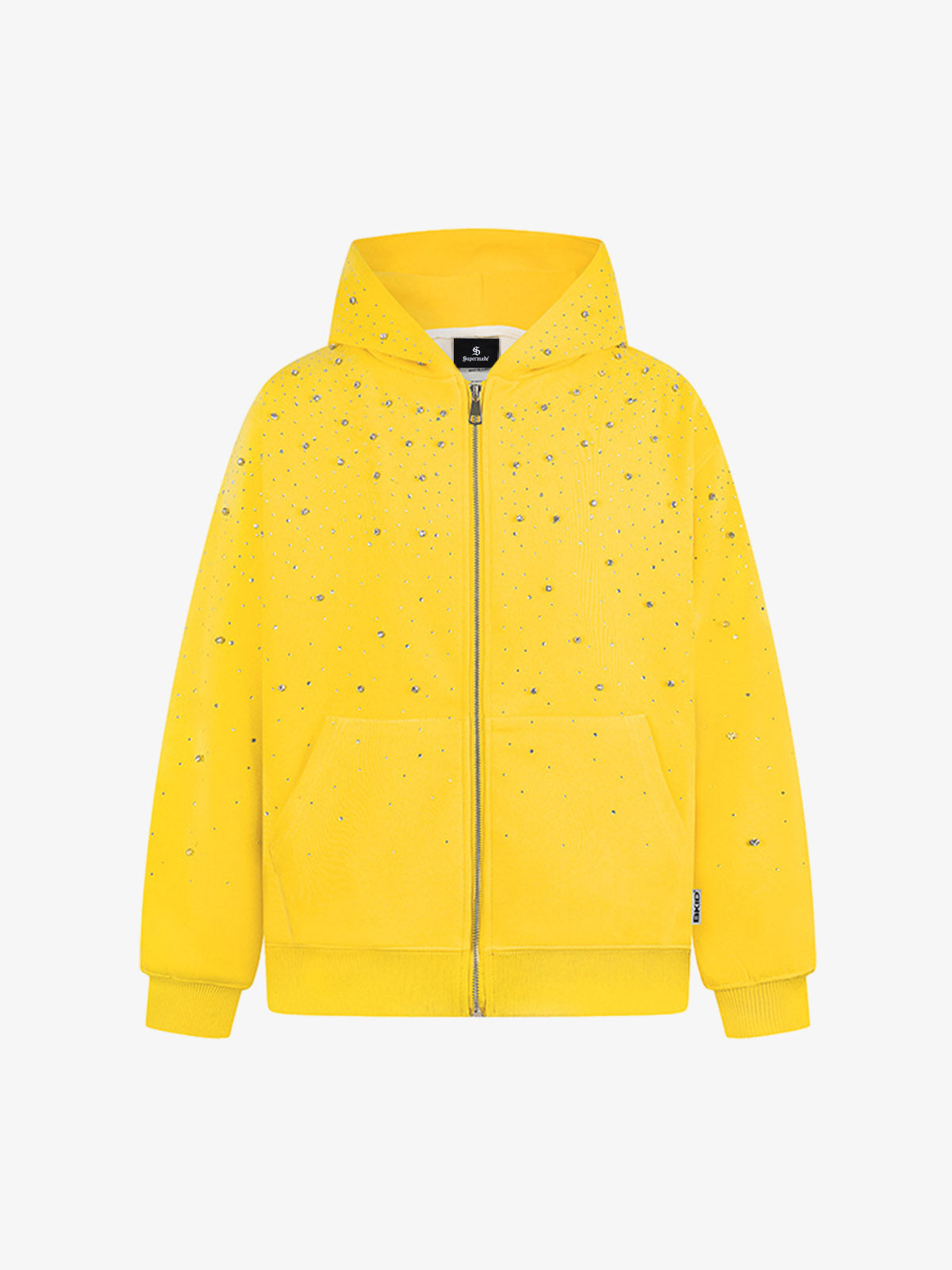 Rhinestone Zip Hoodie