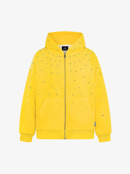 Rhinestone Zip Hoodie