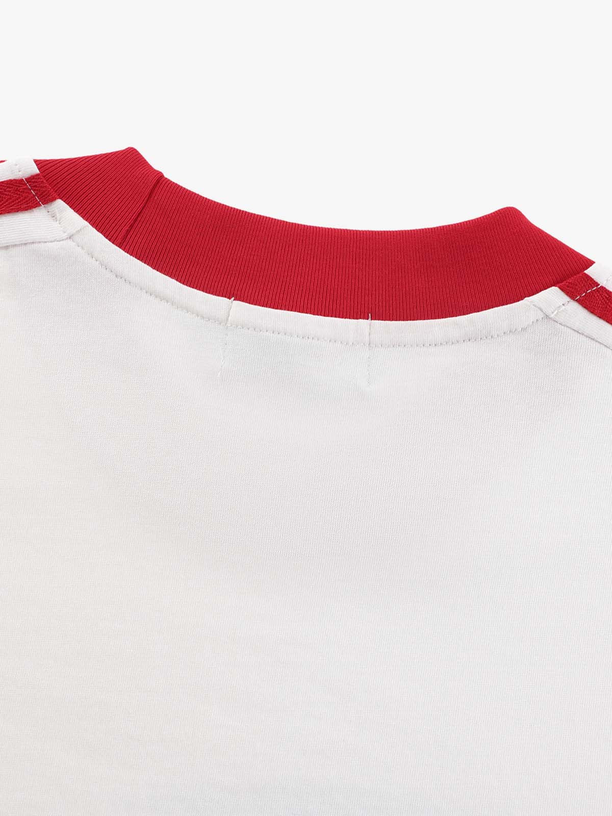 Jersey Digital Print Colorblock Long-Sleeved T-Shirt 