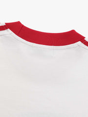 Jersey Digital Print Colorblock Long-Sleeved T-Shirt 