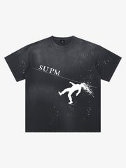 Splatter Graphic Vintage Washed Tee