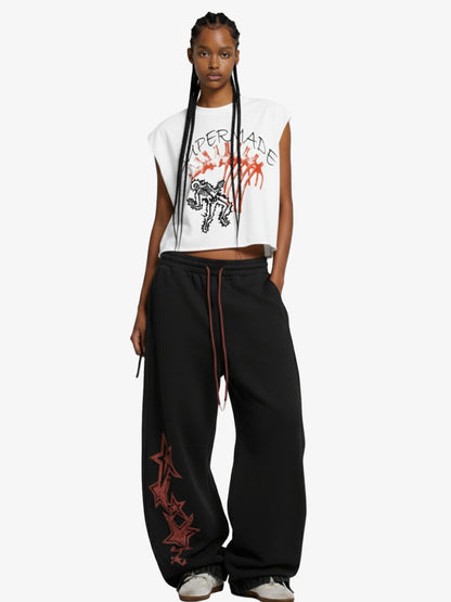Fun Graphic Print Boxy Silhouette T-Shirt 