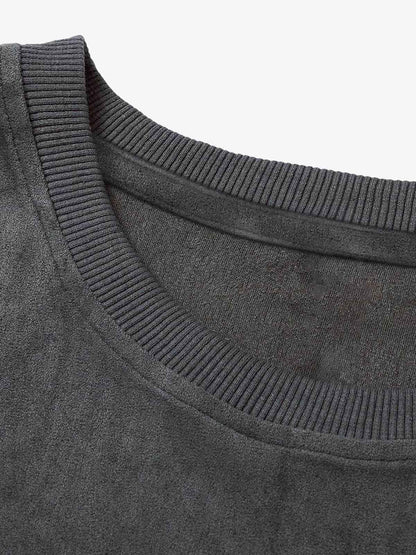 Thesupermade Printed Crew Neck Casual Vest 