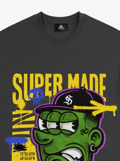 Bold Monster Design Graphic T-Shirt 
