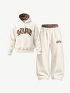 Leopard Patchwork Hoodie & Trousers Set
