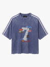 Vintage Washed Number 7 Badge Graphic T-Shirt 