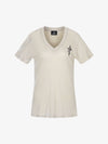 V Neck Minimal Graphic Slim Fit T-Shirt 