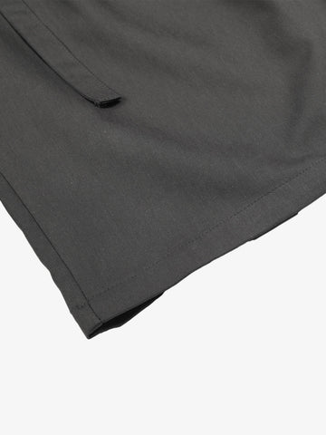 Industrial Pleated Wide-Leg Sartorial Shorts 