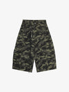 Camo Charm Detail Baggy Jorts