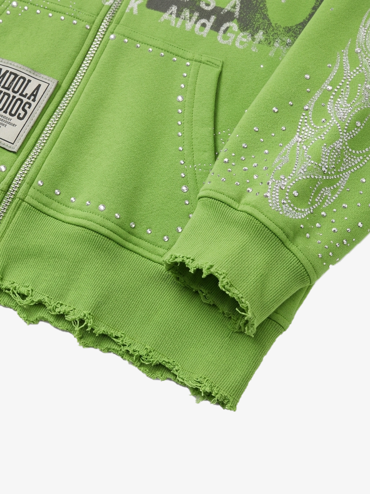 Graphic Streetwear Zip-Up Jacket