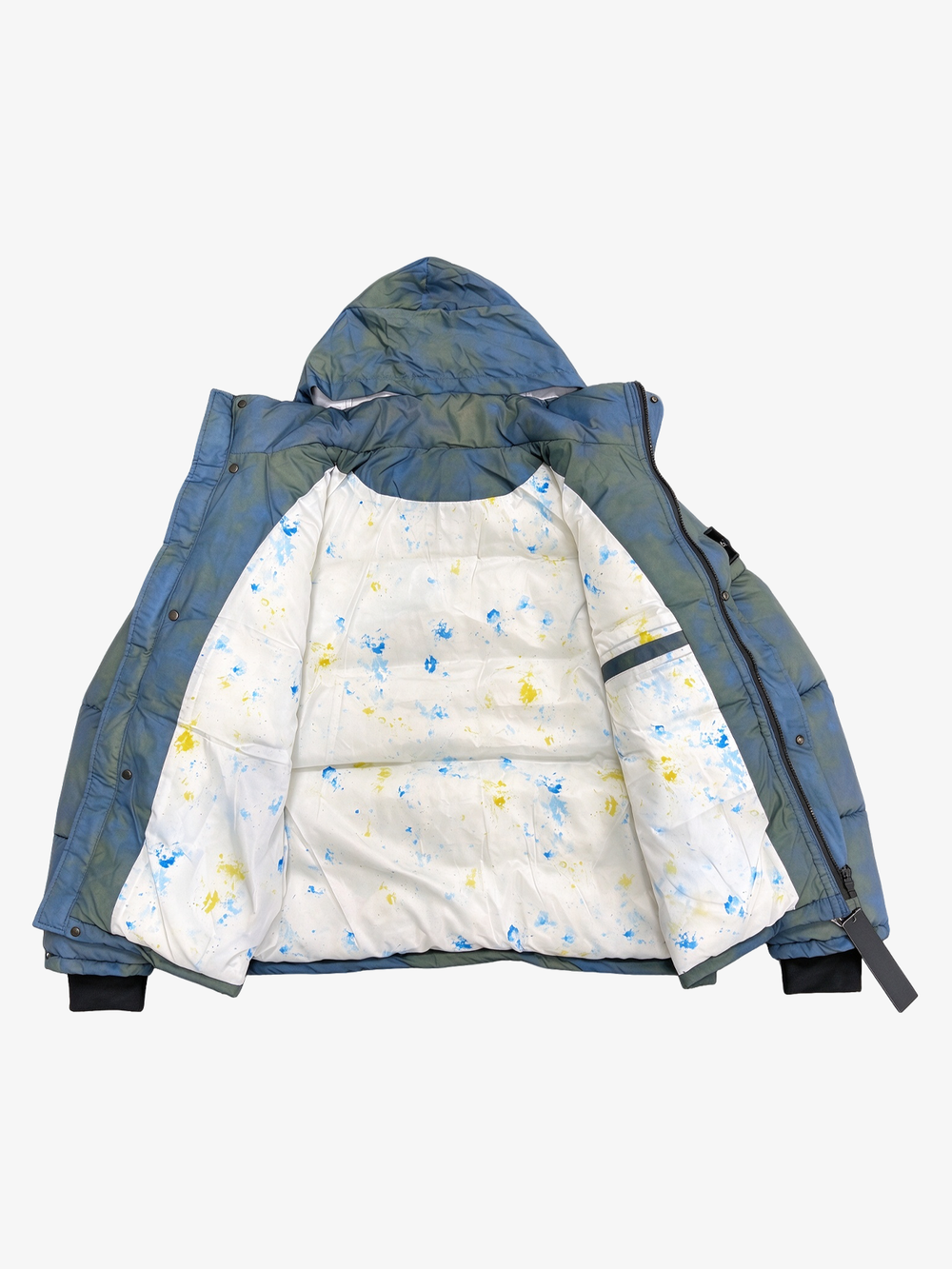 Faded Hooded Puffer Coat