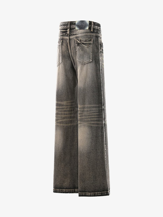 High-Waisted Wide-Leg Cargo Pants with Unique Pocket Design 