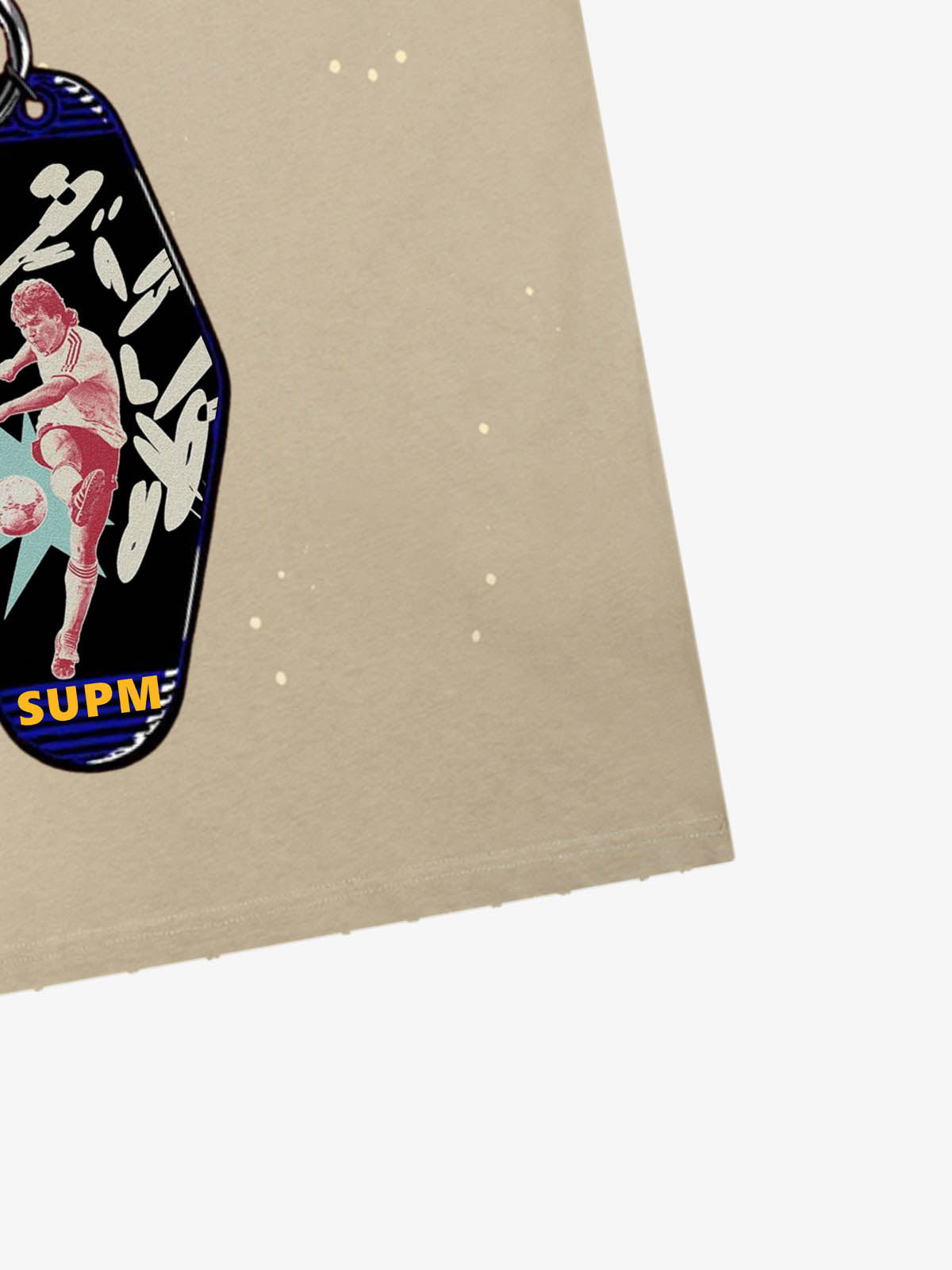 Vintage Keychain Graphic Soccer T-Shirt 
