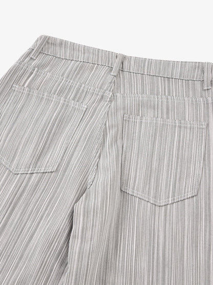 Stylish Wide-Leg Trousers with Vertical Stripes for Modern Fashionistas 