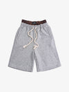 Logo Embroidery Double Waist Shorts