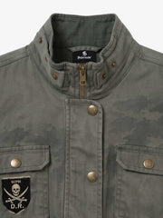 Skull Patch Embroidered Heavyweight M65 Jacket