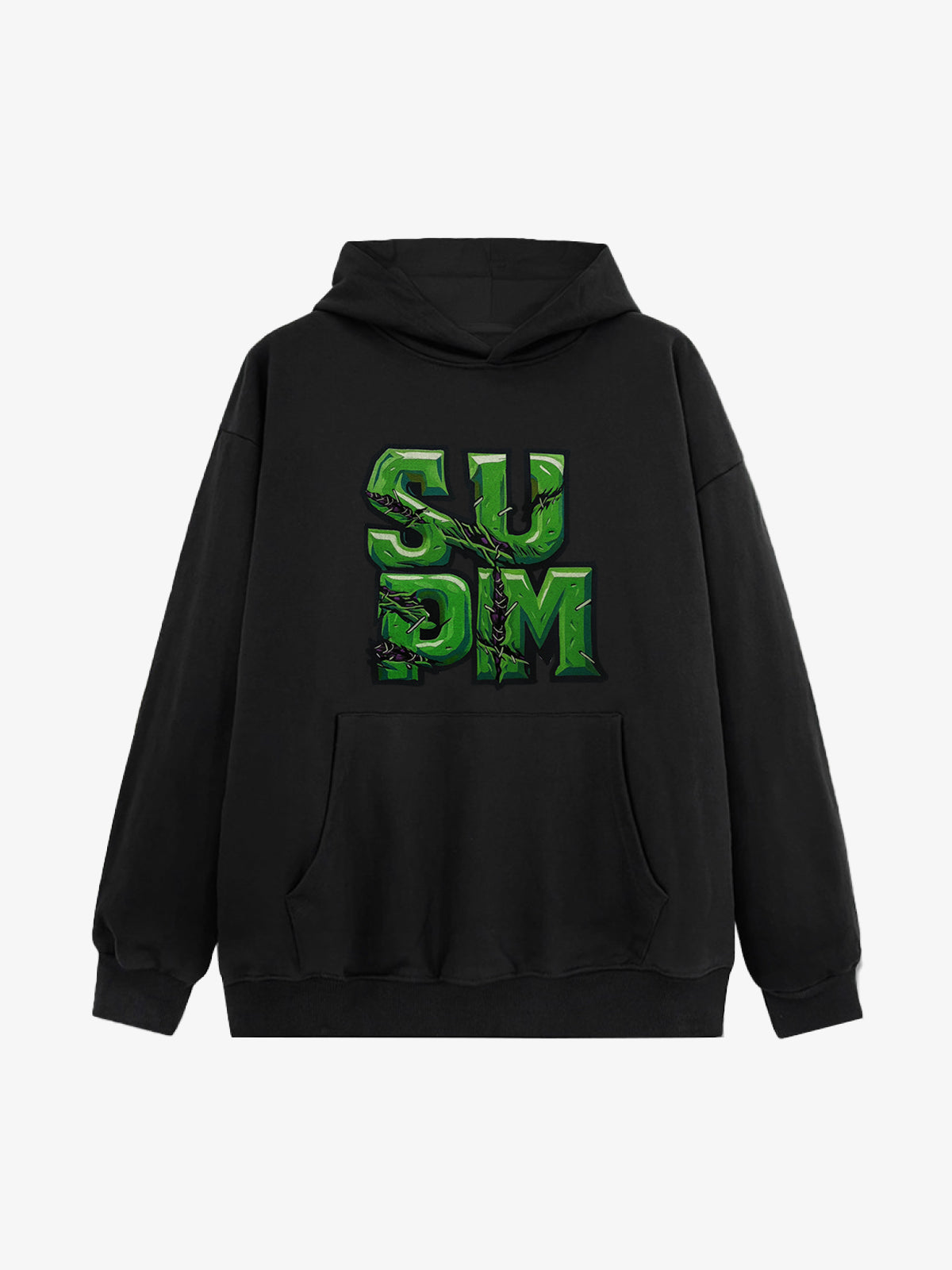 Supermade Green Thorn Font Hooded Sweatshirt 