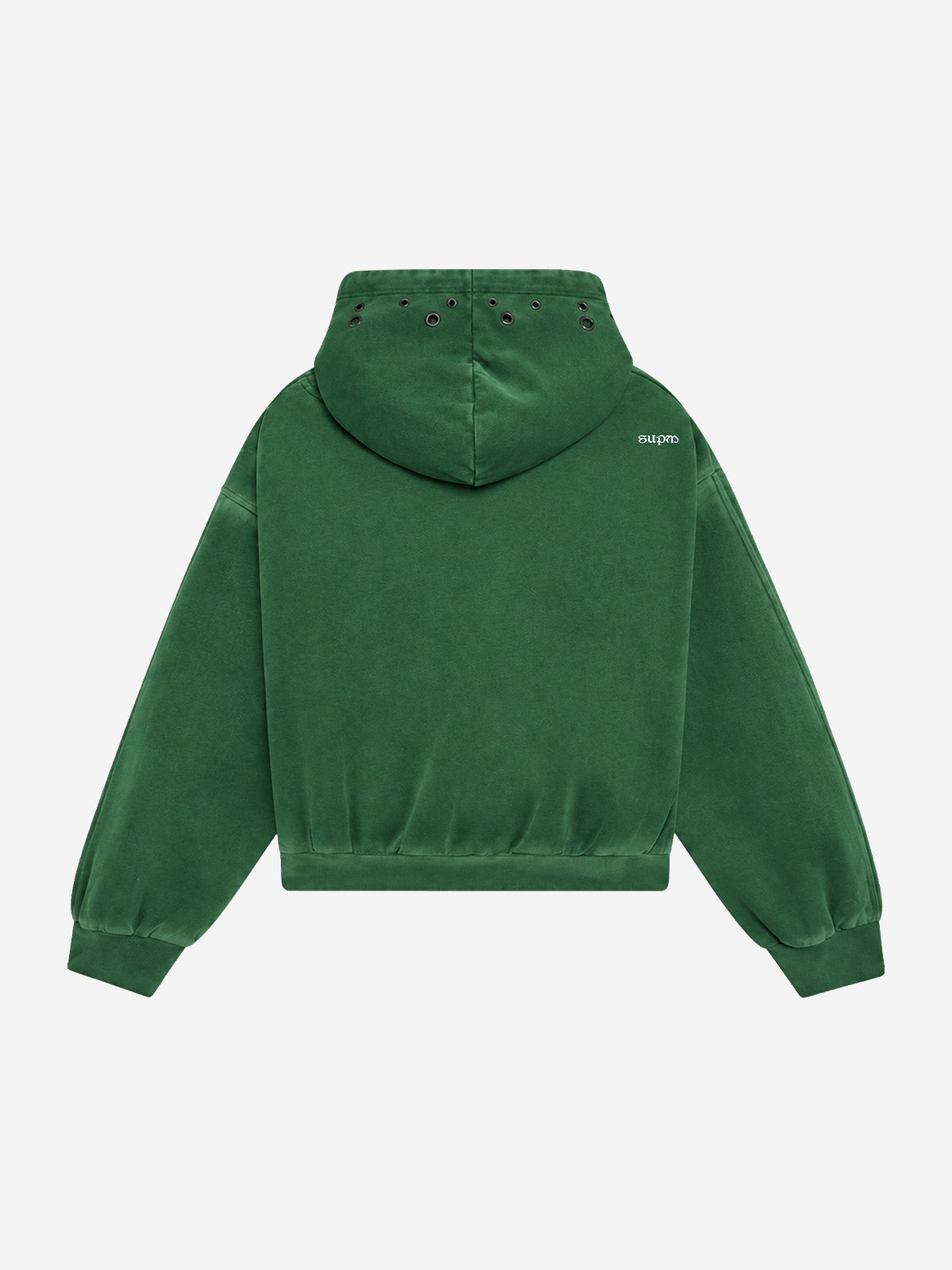 Vintage-Wash Heavyweight Denim Hoodie