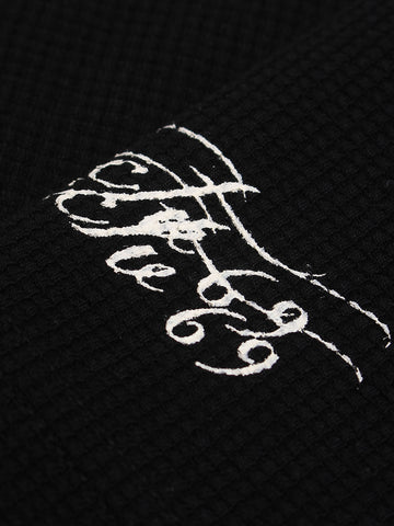 Studded Cross Graphic Heavyweight Waffle Long Sleeve Tee