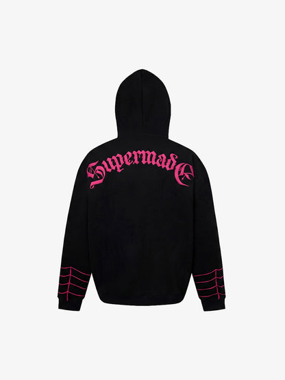 Spider Graphic Zip Hoodie