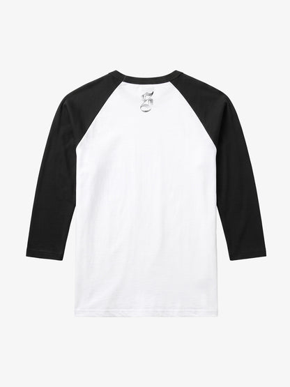 Musical Note Rhinestone Graphic 5/8 Raglan Sleeve Top