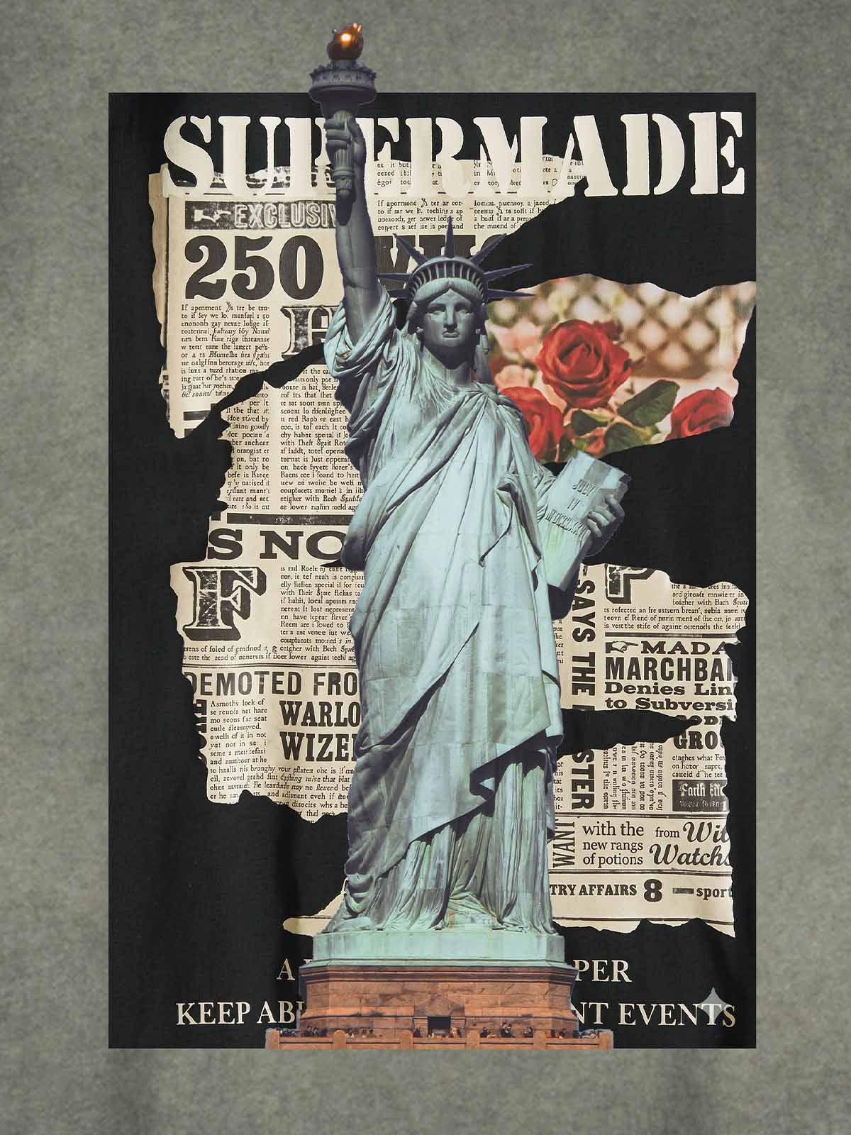 Vintage Liberty Newspaper Sleeveless T-Shirt 