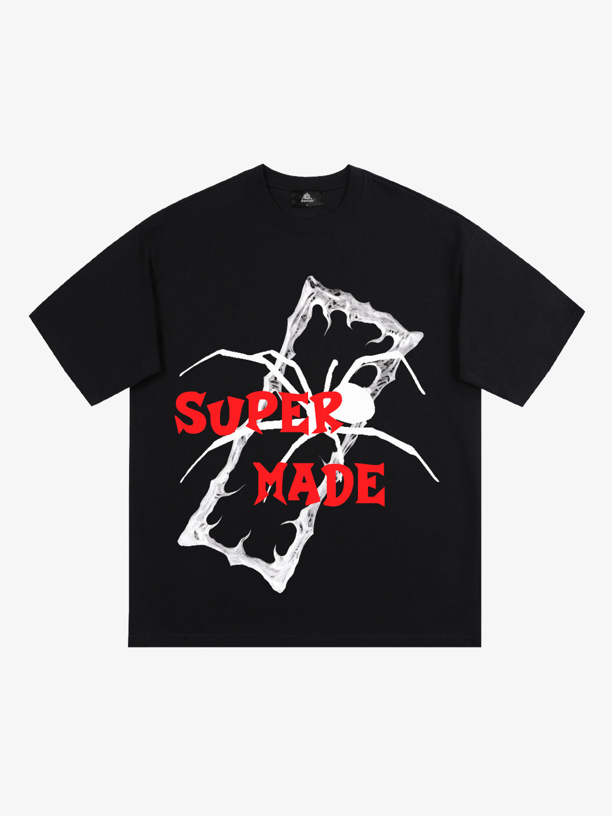 Distressed Sleeveless Crop Top with Barbed Wire Graphic and Chain Design 