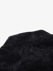 Street-style Distressed Double-breasted Multi-button Jacket