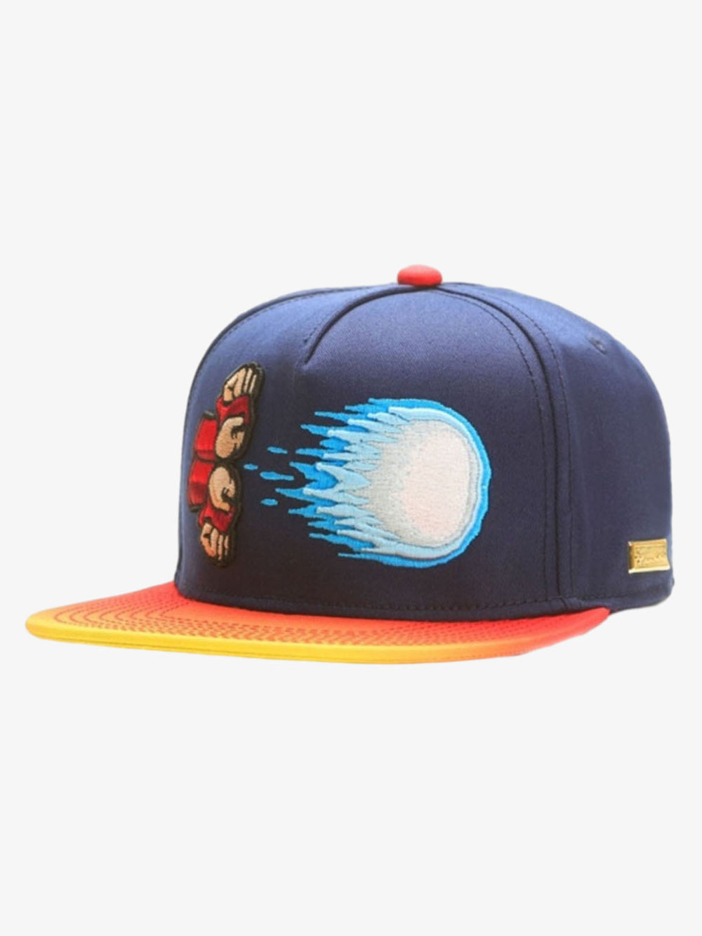 Graphic Embroidered Color Block Baseball Cap 