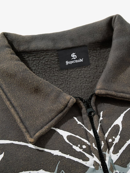 Skull Pattern Knit Sweater for Bold Fashion Statements 