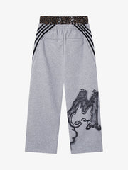Completo due pezzi con stampa leopardata a righe