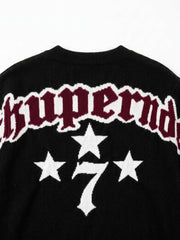 Scorpion Star Graphic Knit Sweater