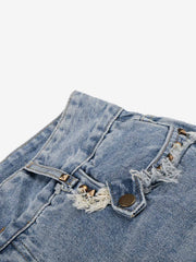 Studded Raw Edge Pocket Jorts