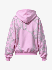 Spiderweb Graphic Full-Zip Hoodie & Sweatpants Set