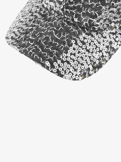 Embroidered Sequin Baseball Cap