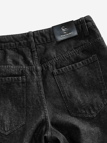 Irregular Hem Loose Shorts