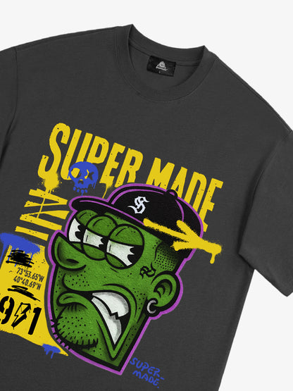 Bold Monster Design Graphic T-Shirt 