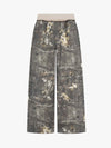 Tree Camo Ribbed Low-rise Jeans