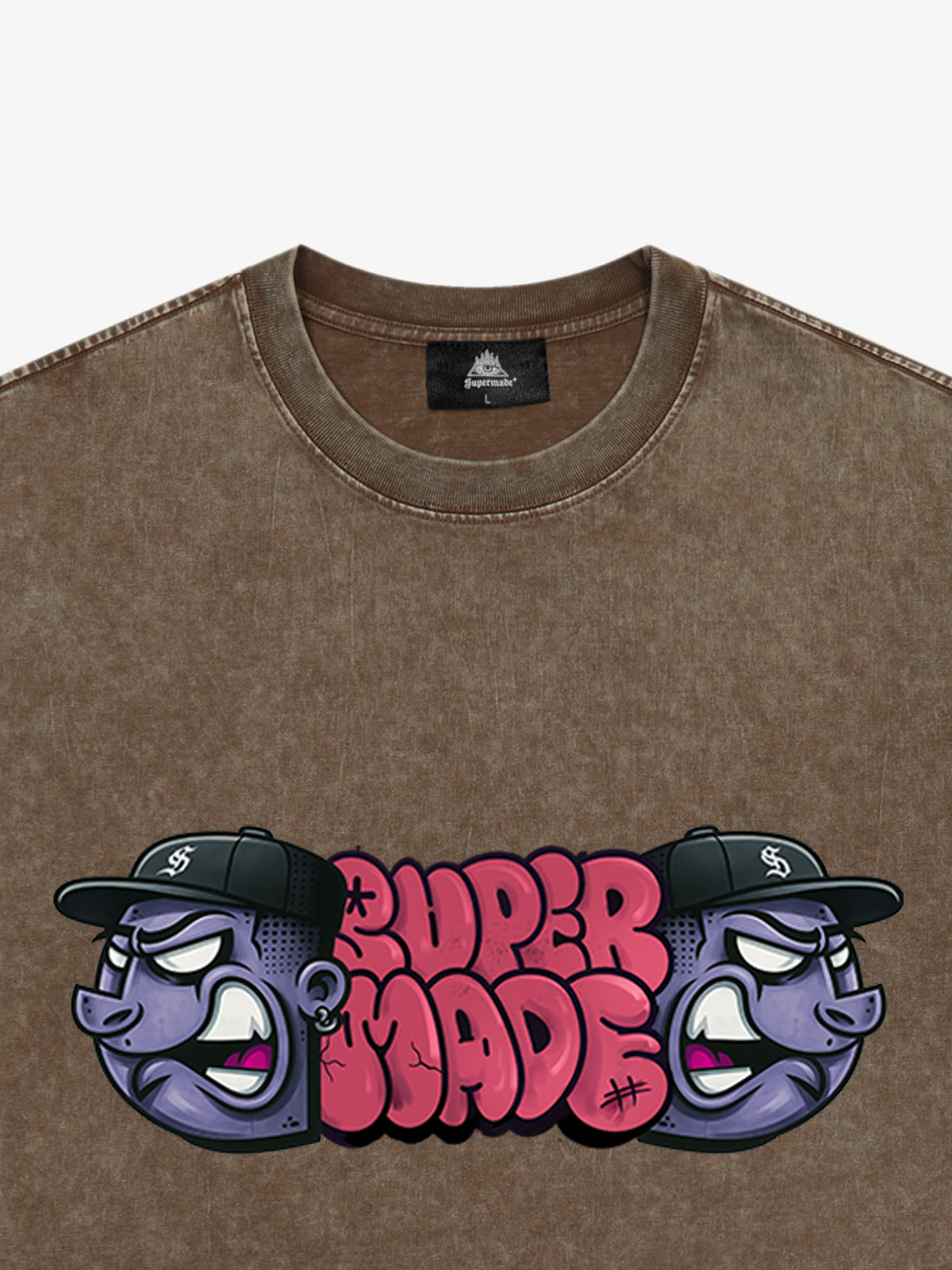 Supermade Graffiti Head Stylish Graphic T-Shirt 