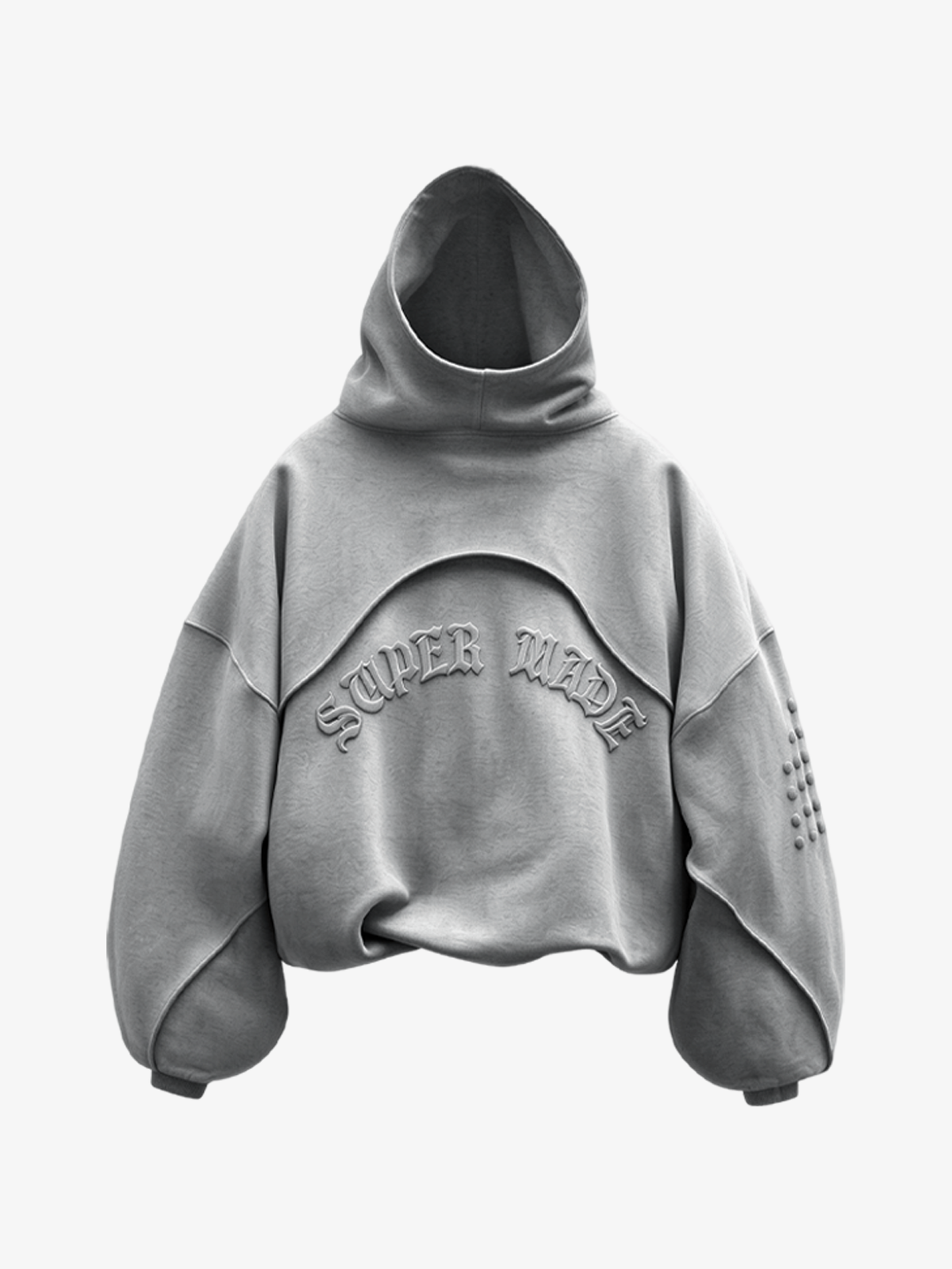 Sculpted Seam Cropped Hoodie & Curved-Leg Sweatpants Set
